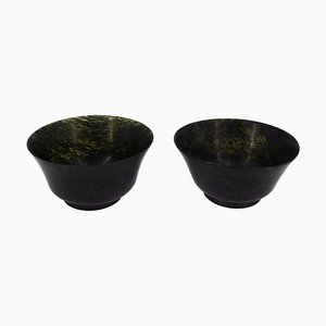 19th Century Chinese Jade Bowls, Set of 2-ZCI-751992