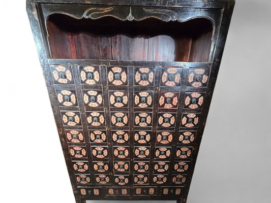 19th Century Chinese Pharmacy Cabinets, 1860, Set of 2-FDW-2039596