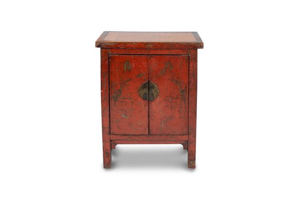 19th Century Chinese Red Lacquer Sideboards, Set of 2-CEJ-1821450