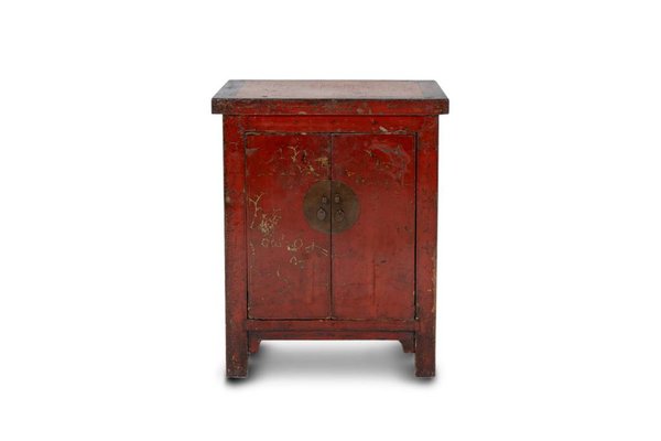 19th Century Chinese Red Lacquer Sideboards, Set of 2-CEJ-1821450