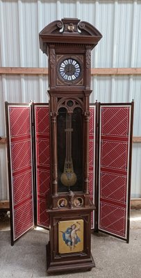 19th Century Clock with Hand-Painted Portraits-AED-1752434