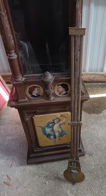 19th Century Clock with Hand-Painted Portraits-AED-1752434