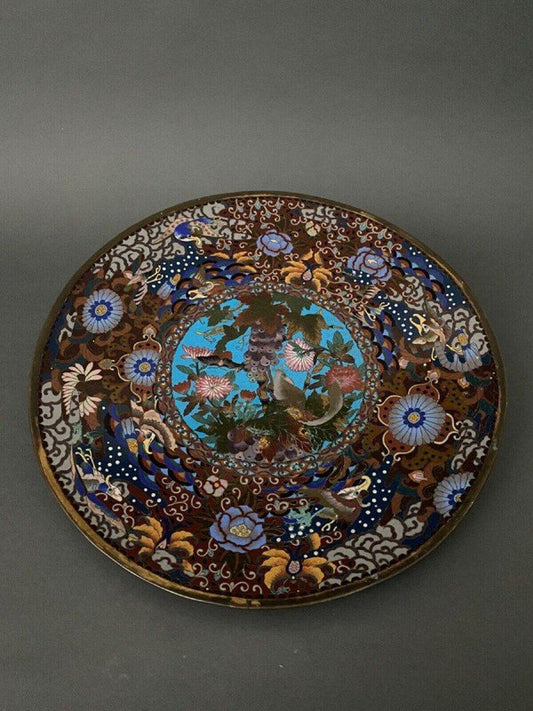 19th Century Cloisonné Enamel Dish, Japan, China