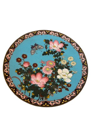 19th Century Cloisonné Plate, China, 1890s-SEI-2040411