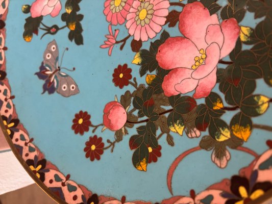 19th Century Cloisonné Plate, China, 1890s-SEI-2040411