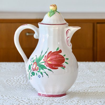 19th Century Coffee Service with Hand-Painted Rooster from St Clément, 1890s, Set of 15-SHG-2031543