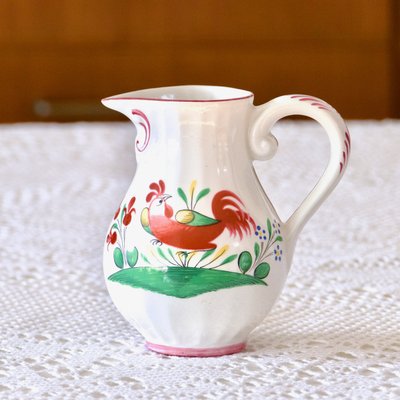 19th Century Coffee Service with Hand-Painted Rooster from St Clément, 1890s, Set of 15-SHG-2031543