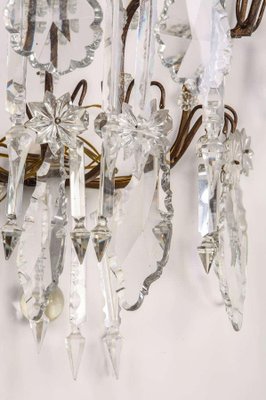 19th Century Continental 7 Branch Cut-Glass Wall Lights, Set of 2-MBH-1032299