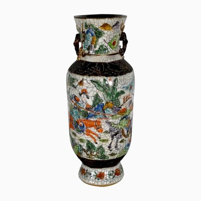 19th Century Crackled Earthenware Vase, Nanjing, China-RVK-1420428