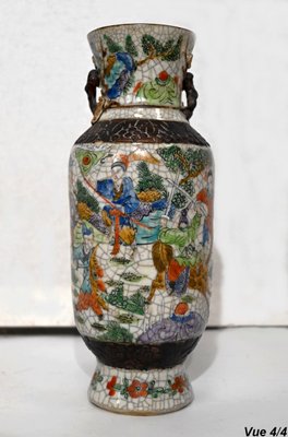 19th Century Crackled Earthenware Vase, Nanjing, China-RVK-1420428