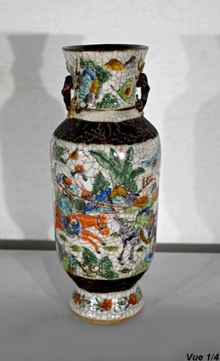 19th Century Crackled Earthenware Vase, Nanjing, China-RVK-1420428