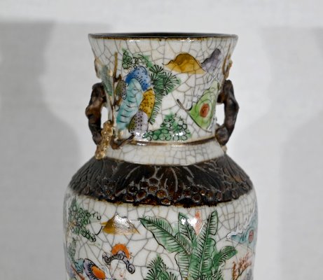 19th Century Crackled Earthenware Vase, Nanjing, China-RVK-1420428