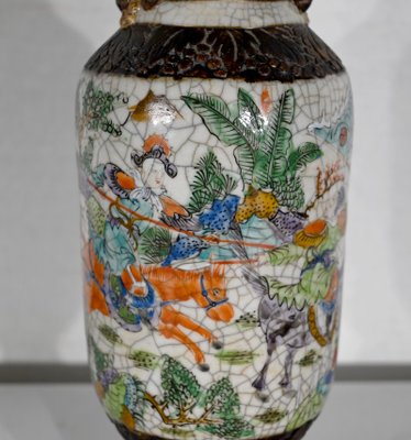 19th Century Crackled Earthenware Vase, Nanjing, China-RVK-1420428