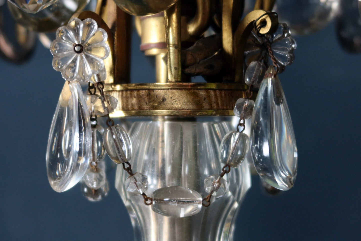 19th Century Crystal Chandelier