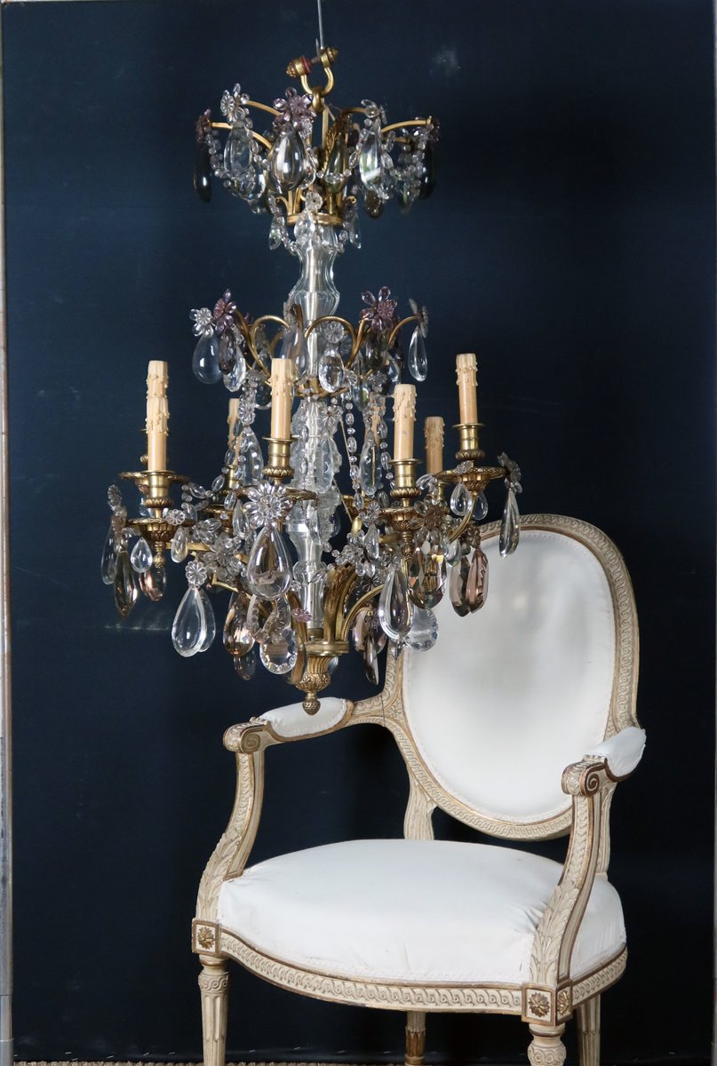 19th Century Crystal Chandelier