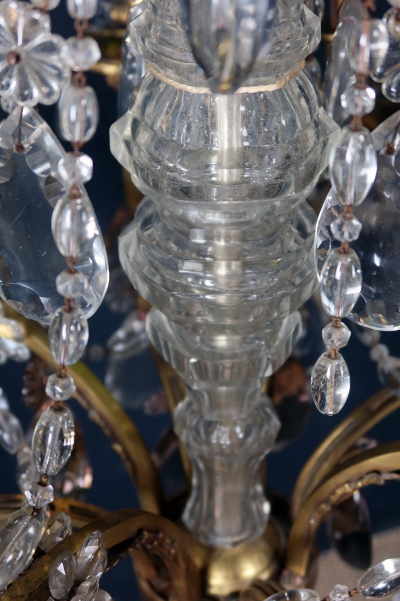 19th Century Crystal Chandelier