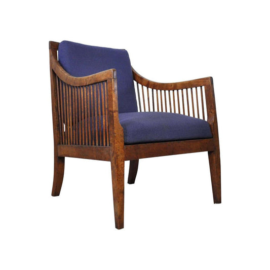 19th Century Danish Walnut Bergère Chair