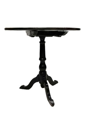 19th Century Dark Oak Tilt-Top Tripod Table-UCH-1288579