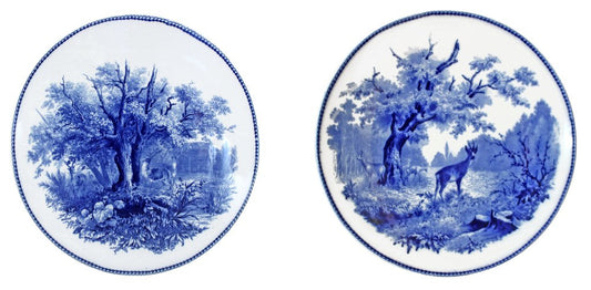 19th Century Decorative Plates from Villeroy & Boch, 1890s, Set of 2