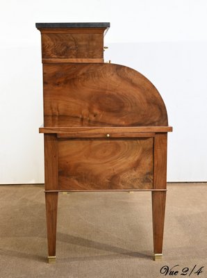 19th Century Directory Cylinder Desk in Walnut-RVK-1726235