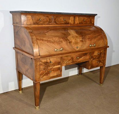 19th Century Directory Cylinder Desk in Walnut-RVK-1726235