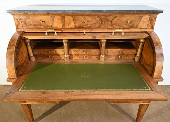 19th Century Directory Cylinder Desk in Walnut-RVK-1726235