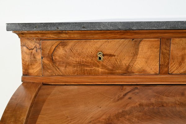 19th Century Directory Cylinder Desk in Walnut-RVK-1726235