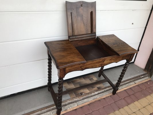 19th Century Dressing Table with Opening Tops on Spiral Legs-WQQ-1739582