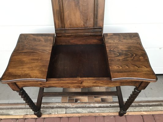 19th Century Dressing Table with Opening Tops on Spiral Legs-WQQ-1739582