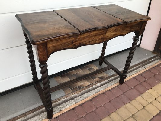 19th Century Dressing Table with Opening Tops on Spiral Legs-WQQ-1739582