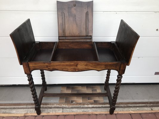 19th Century Dressing Table with Opening Tops on Spiral Legs-WQQ-1739582