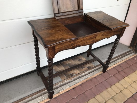 19th Century Dressing Table with Opening Tops on Spiral Legs-WQQ-1739582