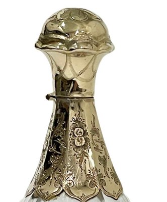 19th Century Dutch Boxed Crystal and Gold Perfume Bottle-UCH-1224880