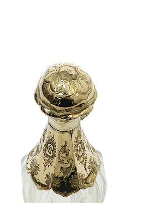 19th Century Dutch Boxed Crystal and Gold Perfume Bottle-UCH-1224880