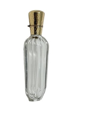 19th Century Dutch Crystal and Gold Perfume Bottle by H.A.M. van Tongeren, 1870s-UCH-1756276