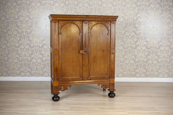 19th Century Dutch Mannerism Oak Cabinet-CYY-2031341