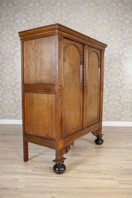 19th Century Dutch Mannerism Oak Cabinet-CYY-2031341