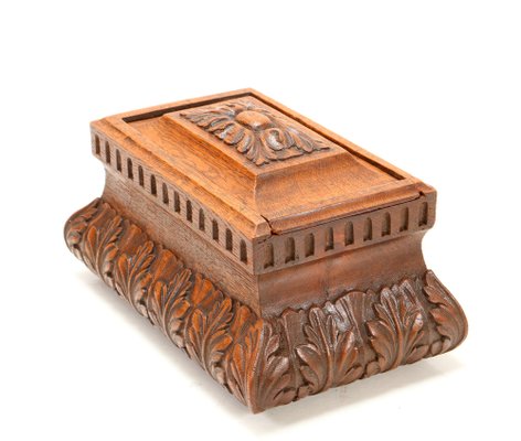 19th Century Dutch Oak Decorative Box-MY-1289283