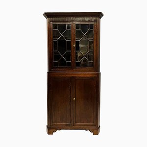 19th Century Dutch Oak Display Corner Cabinet-UCH-1224376