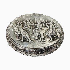 19th Century Dutch Silver Tobacco Box by J.J. Oosterbaan, Leeuwarden, 1842-UCH-1284826