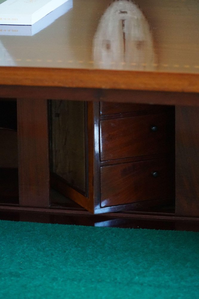 19th Century Empire Danish Mahogany Dresser with Intarsia