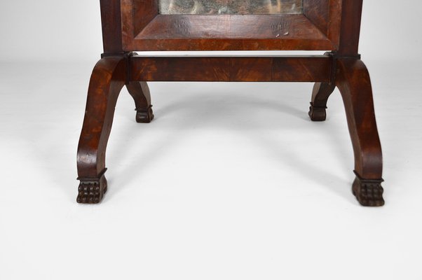 19th Century Empire French Mahogany Cheval Mirror-XNH-703453