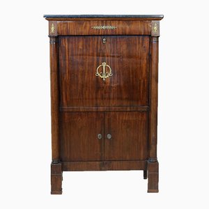 19th Century Empire Mahogany Secretaire-GAP-659008