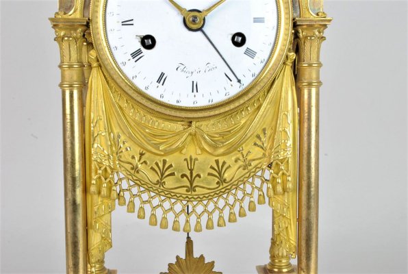 19th Century Empire Period Gilt Bronze Clock-SYQ-910298