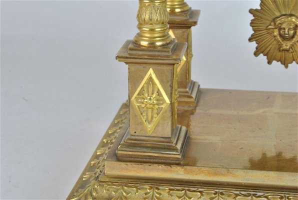 19th Century Empire Period Gilt Bronze Clock-SYQ-910298