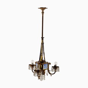 19th Century English Glass Chandelier-VMM-1348461