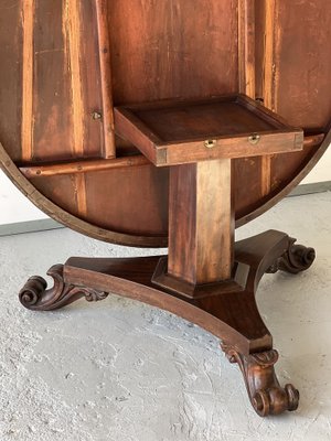 19th Century English Mahogany Dining Room Chairs and Table, 1850s, Set of 7-SSK-1788154