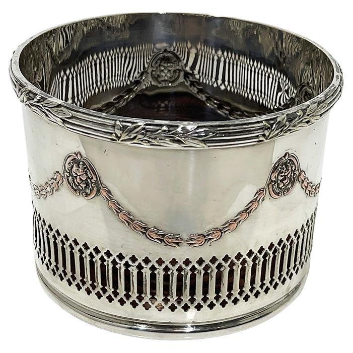 19th Century English Silver-Plated Champagne Bottle Coaster