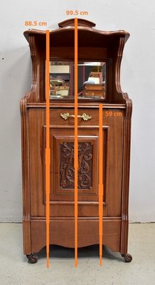 19th Century English Solid Mahogany Cabinet-RVK-619854