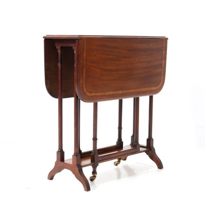 19th Century English Spider Leg Table with Drop Leaves in Walnut-MY-1718210